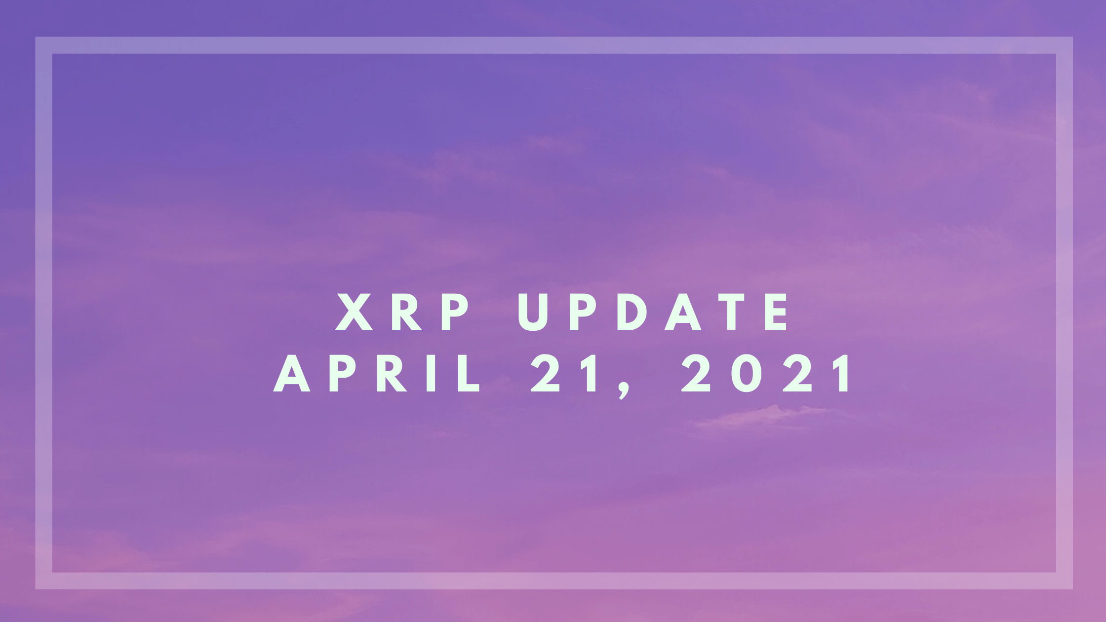 XRP update
