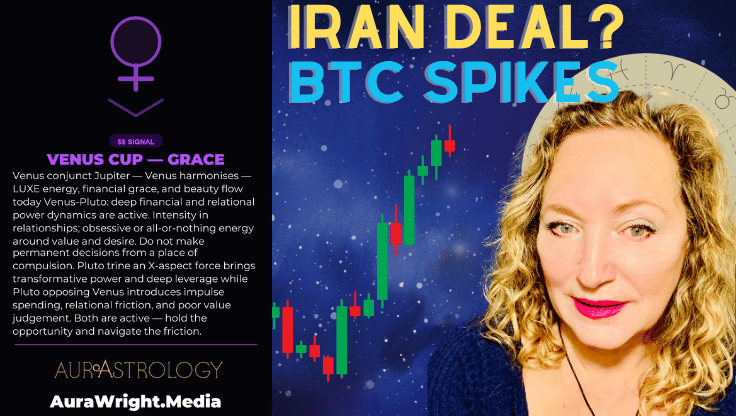 astrology - Double Venus Destiny Window: Iran Deal & Bitcoin Breakout - Crypto Astrology - AuraWright.media