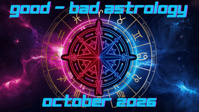 Good - Bad Astrology Forecast October 2026